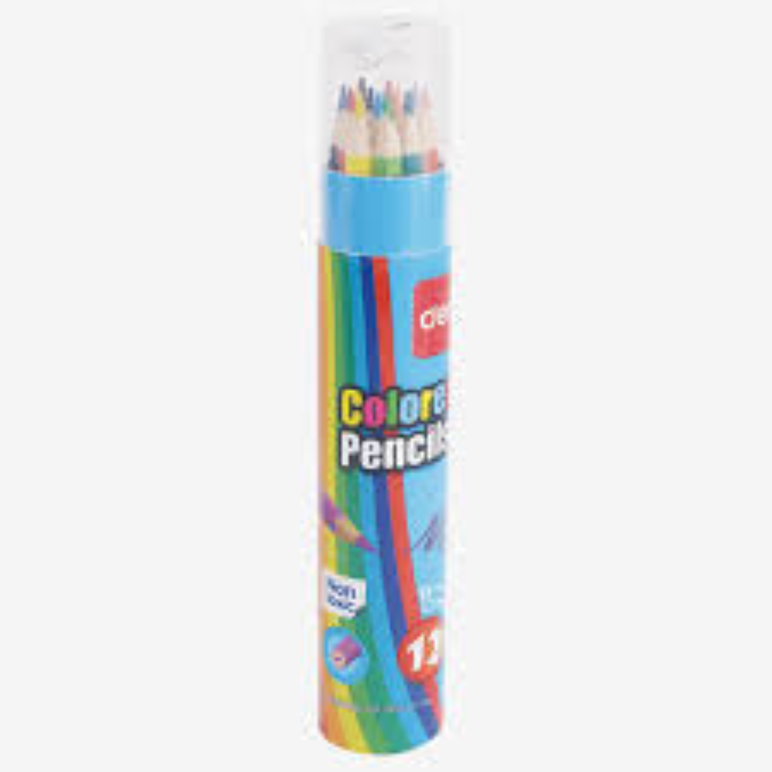DELI S/12 CYLINDER PACK COLOR PENCIL 7012